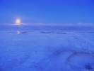 Луна над замерзшим Байкалом
