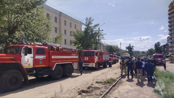 Пожарно-тактическое учение на базе Высшего учебного заведения провели в Бурятии 